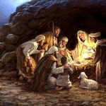 Shepherds visiting the Christ Child