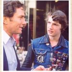 Luis Palau sharing with a Glasgow, Scotland youth 1981